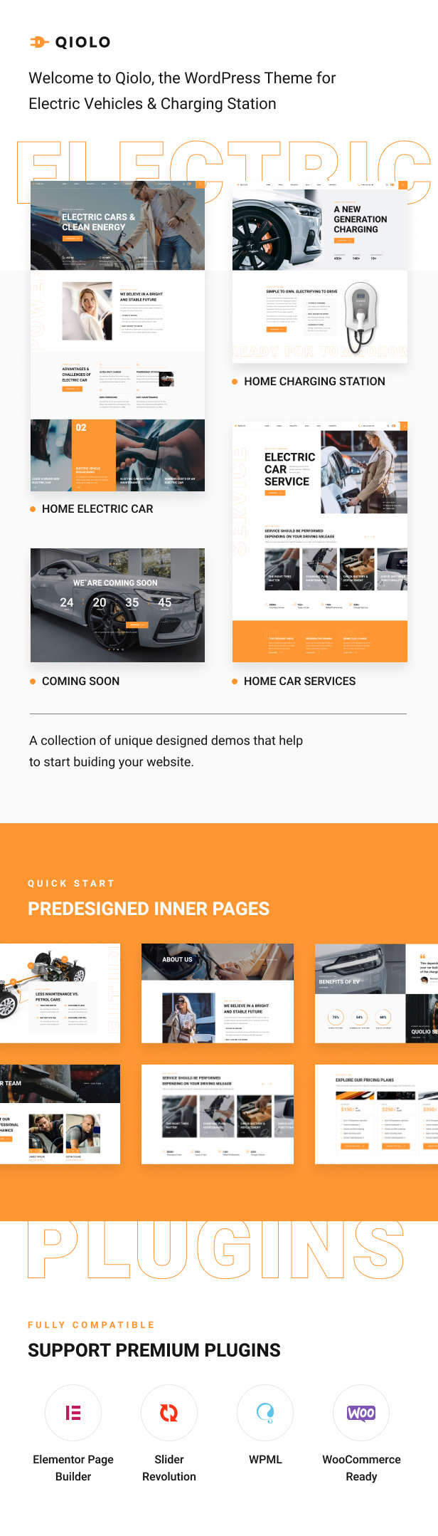 Qiolo - Vehicle & EV Charging WordPress Theme - 1